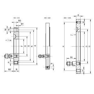 Tarcza zabierakowa obrobiona typ 8230-160-5-X Bison kod: 358230082000 - 2